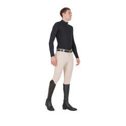 Strakke broek met volledige grip heren Aria Equestro Zandkleurige dollar Wit