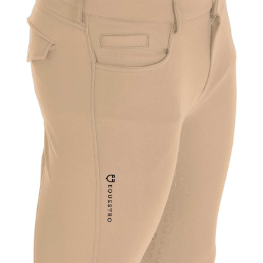 Strakke broek met volledige grip heren Aria Equestro Wierook Beige