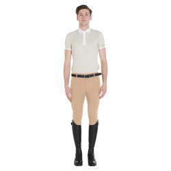 Strakke broek met volledige grip heren Aria Equestro Wierook Beige