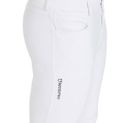 Pantalon ajusté avec grip intégral homme Aria Equestro Blanc