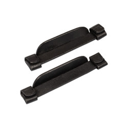 Œillères en cuir pour chevaux Equestro Noir