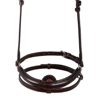 Muserolle flash à fixation rapide Acavallo Marron foncé