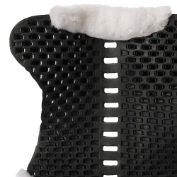 Amortisseur Piuma gel mouton Acavallo Eco-wool blanc Noir