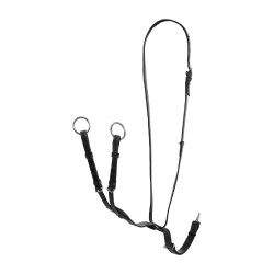Martingale en cuir durable Melissa Equestro Noir