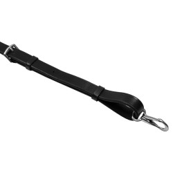 Martingale en cuir avec surpiqûres contrastantes Equestro Noir Martingale en cuir avec surpiqûres contrastantes Equestro Noir