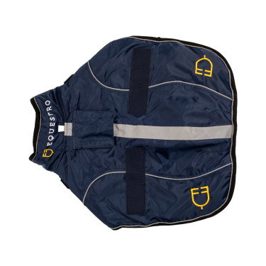 Manteau pour chien avec passepoil réfléchissant Ribe Equestro Marine Bleu marine