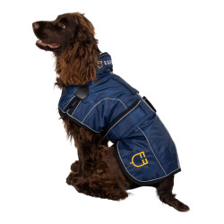 Manteau pour chien avec passepoil réfléchissant Ribe Equestro Marine Bleu marine
