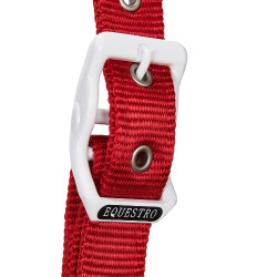 Licol en nylon Flaggy Equestro Marine / blanc / rouge Bleu
