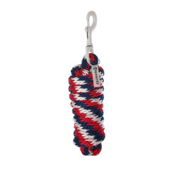 Licol en nylon Flaggy Equestro Marine / blanc / rouge Bleu