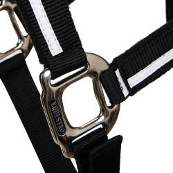 Licol en nylon White Trim Equestro Noir / noir Licol en nylon White Trim Equestro Noir / noir