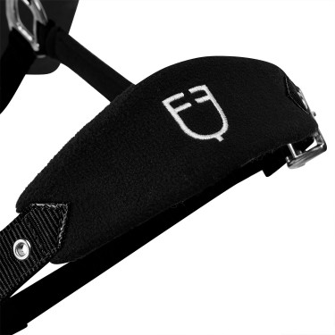 Nylon halster met touw en fleecevoering Equestro Zwart Nylon halster met touw en fleecevoering Equestro Zwart