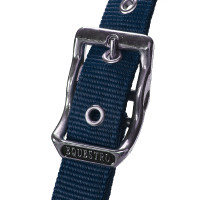 Licol en nylon avec longe et doublure en polaire Equestro Marine Bleu marine
