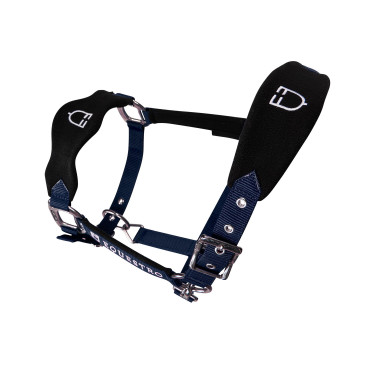 Licol en nylon avec longe et doublure en polaire Equestro Licol en nylon avec longe et doublure en polaire Equestro