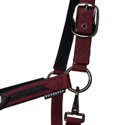 Licol en nylon avec longe Elegance Equestro Bordeaux