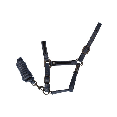 Licol en nylon avec longe Elegance Equestro Licol en nylon avec longe Elegance Equestro