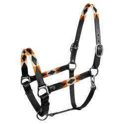 Licol en cuir avec décorations navajo Polo N Equestro Noir