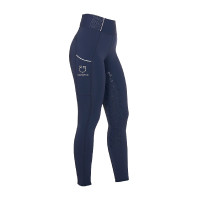 Dameslegging met strass Equestro Zwart