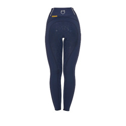 Legging ajusté femme avec strass Equestro Marine blazer Bleu marine