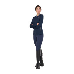 Dameslegging met strass Equestro Marineblazer Marineblauw