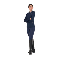 Legging ajusté femme avec strass Equestro Marine blazer Bleu marine