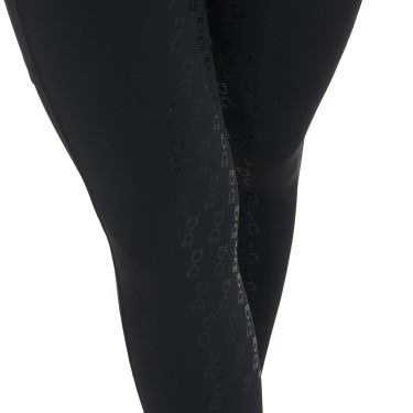 Legging ajusté femme avec strass Equestro Noir Legging ajusté femme avec strass Equestro Noir