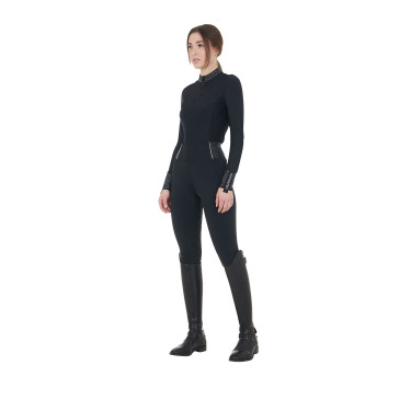 Legging ajusté femme avec strass Equestro Noir Legging ajusté femme avec strass Equestro Noir