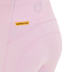 Legging ajusté femme avec strass Equestro Ballerine Rose