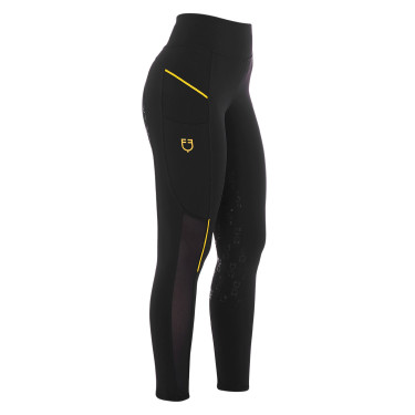 Strakke dameslegging met micro-mesh inzetstukken Equestro