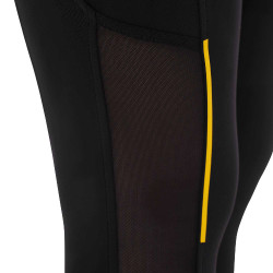 Legging ajusté femme avec inserts en micro-mesh Equestro Noir