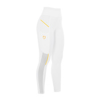 Strakke dameslegging met micro-mesh inzetstukken Equestro Wit