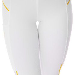 Legging ajusté femme avec inserts en micro-mesh Equestro Blanc