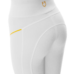 Legging ajusté femme avec inserts en micro-mesh Equestro Blanc