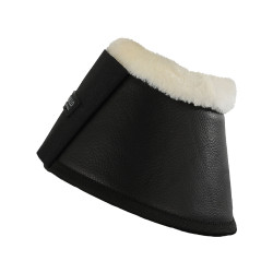 Cloches en cuir écologique mouton avec fermeture velcro Acavallo Noir Cloches en cuir écologique mouton avec fermeture velcro Acavallo Noir
