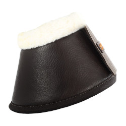 Cloches en cuir écologique mouton avec fermeture velcro Acavallo Marron Cloches en cuir écologique mouton avec fermeture velcro Acavallo Marron