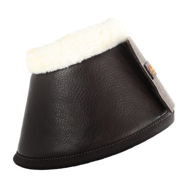 Cloches en cuir écologique mouton avec fermeture velcro Acavallo Marron Cloches en cuir écologique mouton avec fermeture velcro Acavallo Marron