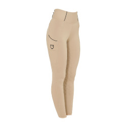 Dameslegging met volledige grip Classic Equestro Wierook Beige