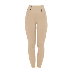 Dameslegging met volledige grip Classic Equestro Wierook Beige