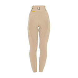 Dameslegging met volledige grip Classic Equestro Wierook Beige