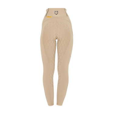 Dameslegging met volledige grip Classic Equestro Wierook Beige
