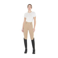 Dameslegging met volledige grip Classic Equestro Wierook Beige