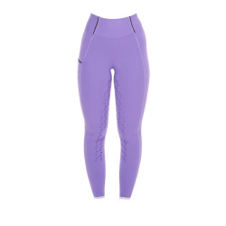 Legging ajustés femme avec grip complet Classic Equestro Violet dahlia