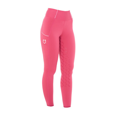 Dameslegging met volledige grip Classic Equestro Kamperfoelie Roze