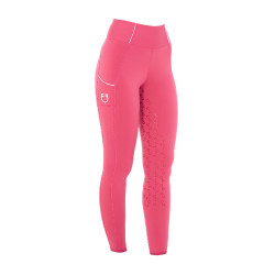 Legging ajustés femme avec grip complet Classic Equestro Chèvrefeuille Rose