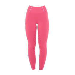 Legging ajustés femme avec grip complet Classic Equestro Chèvrefeuille Rose