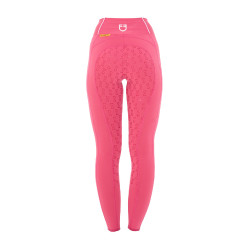 Legging ajustés femme avec grip complet Classic Equestro Chèvrefeuille Rose