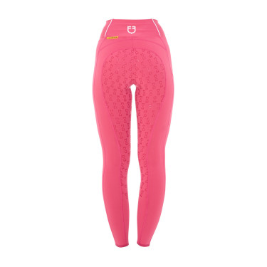 Legging ajustés femme avec grip complet Classic Equestro Chèvrefeuille Rose