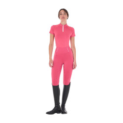 Legging ajustés femme avec grip complet Classic Equestro Chèvrefeuille Rose