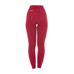 Legging ajustés femme avec grip complet Classic Equestro Scooter Beige