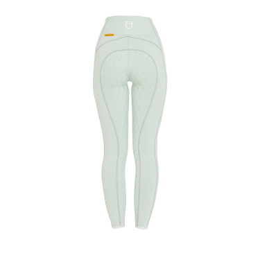 Dameslegging met volledige grip Classic Equestro Lichtgroen