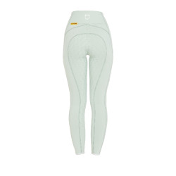 Legging ajustés femme avec grip complet Classic Equestro Vert clair